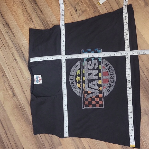 VANS JUNKFOOD Gray All American Cropped Tee - One Size Fits Most - Picture 8 of 9